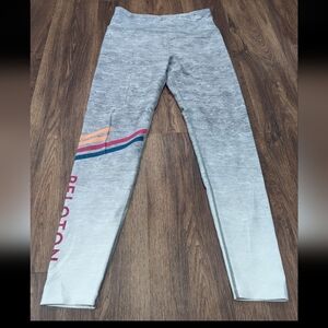 Peloton roller rink high waist leggings women's size M in grey